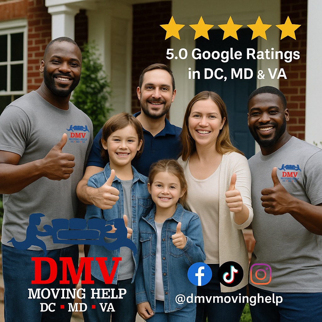 5-Star Google Reviews for DMV Moving Services