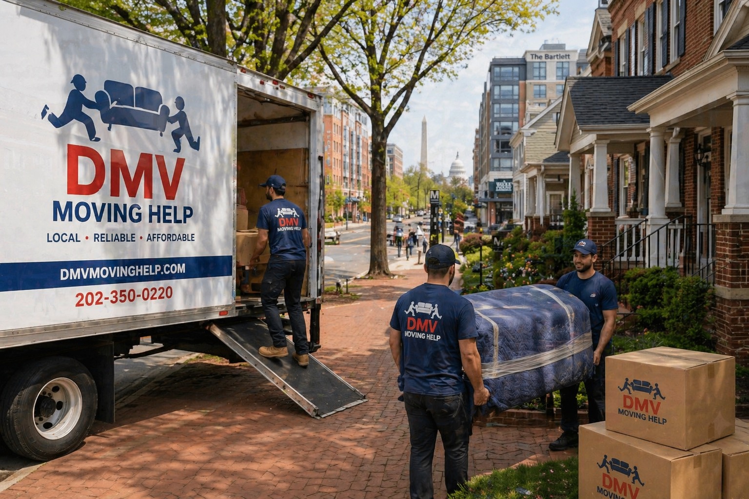 DMV Moving Help crew loading a truck in Arlington VA